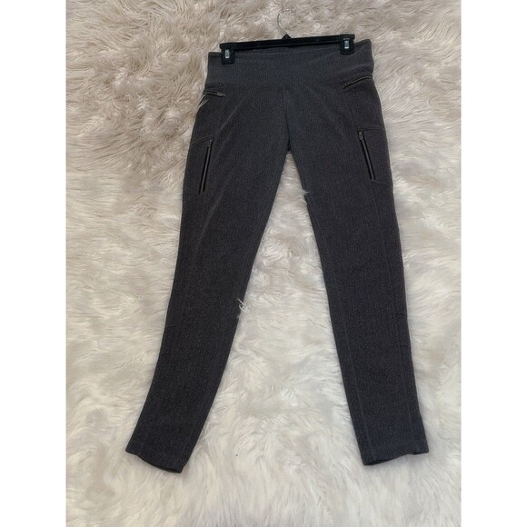 Athleta Sly Drifter Leggings Zipper Pockets Herringbone Black White Size Medium - Picture 13 of 13